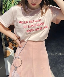 one after another NICE CLAUP | ロゴ刺しゅうＴｅｅ(Tシャツ/カットソー)