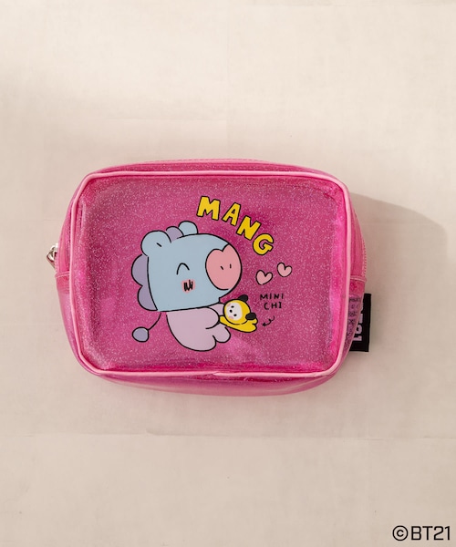 OLIVE des OLIVE（オリーブデオリーブ）の「BT21クリアポーチ（その他小物・レディース・オフホワイト/ピンク/サックスブルー/イエロー/パープル/レッド/ラベンダー・FREE）」の3枚目の写真