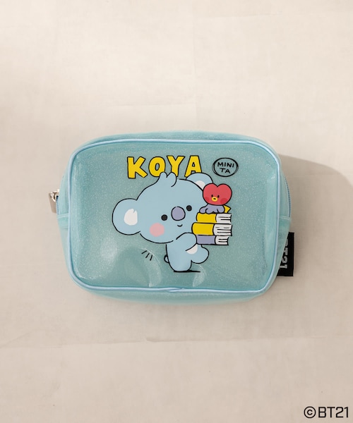 OLIVE des OLIVE（オリーブデオリーブ）の「BT21クリアポーチ（その他小物・レディース・オフホワイト/ピンク/サックスブルー/イエロー/パープル/レッド/ラベンダー・FREE）」の4枚目の写真