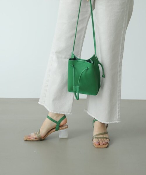 RAY CASSIN（レイカズン）の「ドロストミニショルダーバッグ（バッグ・レディース・クロ/グリーン/ピンク/ベージュ/シルバー・FREE）」の14枚目の写真