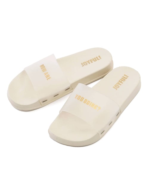 3coins(3coins)の「クリアマットシャワーサンダル:Lサイズ(サンダル・レディース・アイボリー/ブラック・0)」の1枚目の写真
