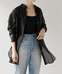 コラージュ ガリャルダガランテ カラーシャツ　シアーシャツ　長袖 コラージュ ガリャルダガランテ カラーシャツ シアーシャツ 長袖