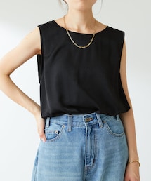 COLLAGE GALLARDAGALANTE | サテンタンク(Tシャツ/カットソー)