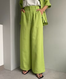 CIAOPANIC | セットアップ可！リネンライクステッチワイドパンツ(その他パンツ)