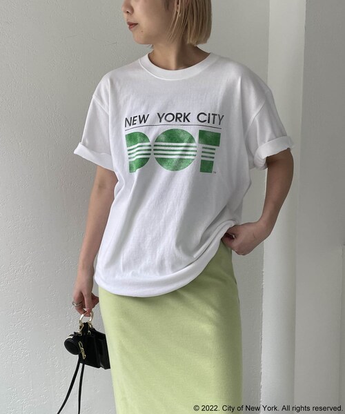 CAPRICIEUX LE'MAGE(カプリシューレマージュ)の「【GOOD ROCK SPEED】NYC DOT Tシャツ(Tシャツ/カットソー・レディース・ホワイト・F)」の1枚目の写真