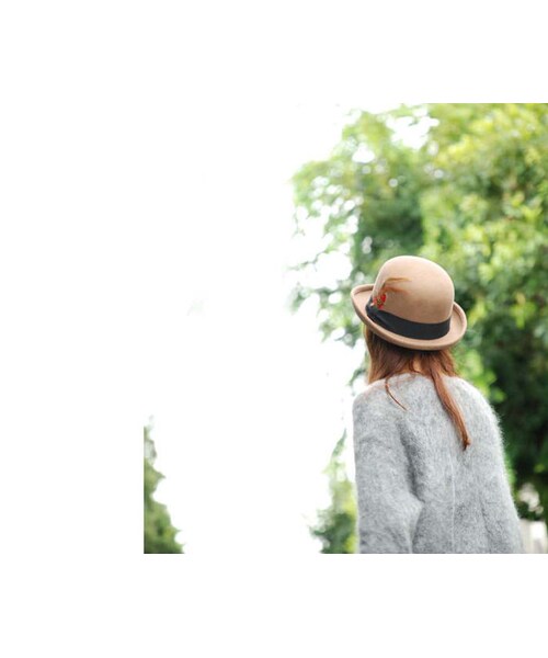 STORES.jp（ストアーズドットジェーピー）の「フェルト ボーラーハット メンズ＆レディース（ハット・メンズ・その他）」の2枚目の写真