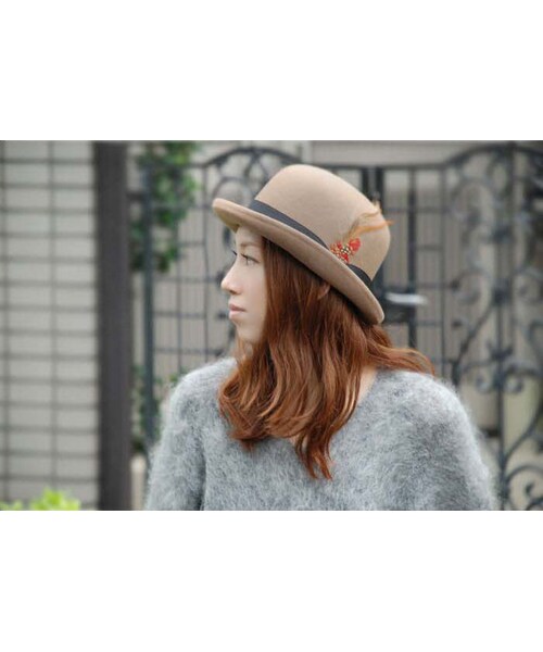 STORES.jp（ストアーズドットジェーピー）の「フェルト ボーラーハット メンズ＆レディース（ハット・メンズ・その他）」の3枚目の写真