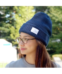 BACK WARD | メンズ&レディース ローゲージ ラベル ニットキャップ ※メール便配送可(キャップ)