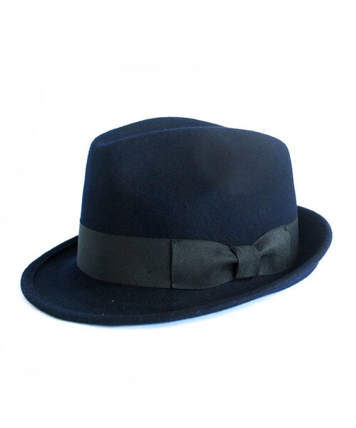 STORES.jp（ストアーズドットジェーピー）の「フェルトリボン中折れハット メンズ＆レディース（ハット・レディース・その他）」の4枚目の写真