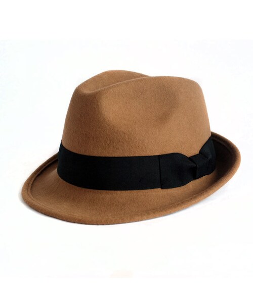 STORES.jp（ストアーズドットジェーピー）の「フェルトリボン中折れハット メンズ＆レディース（ハット・レディース・その他）」の5枚目の写真