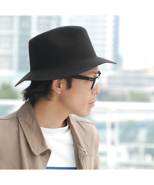 BACK WARD(バックワード)の「メンズ&レディース フェルト ツバ広 ソフトハット(キャップ・メンズ・その他)」の3枚目の写真