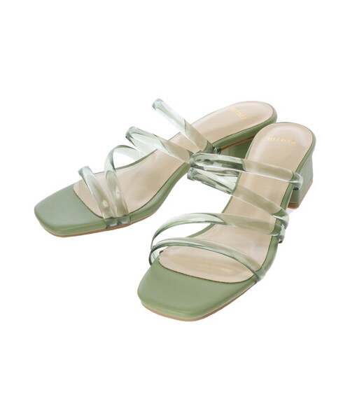 Green　Parks（グリーンパークス）の「・minia クリアチューブサンダル（シューズ・アイボリー/ブラウン/イエロー/グリーン・S/M/L/LL）」の14枚目の写真