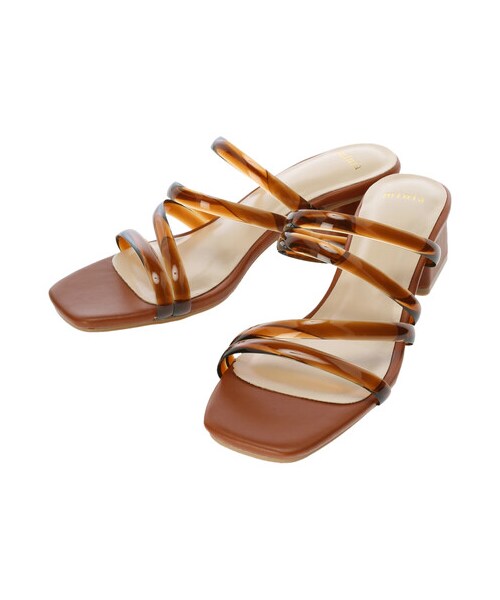 Green　Parks（グリーンパークス）の「・minia クリアチューブサンダル（シューズ・アイボリー/ブラウン/イエロー/グリーン・S/M/L/LL）」の12枚目の写真