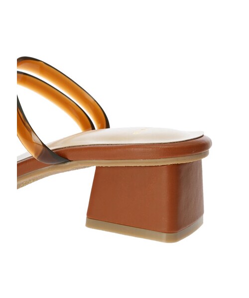 Green　Parks（グリーンパークス）の「・minia クリアチューブサンダル（シューズ・アイボリー/ブラウン/イエロー/グリーン・S/M/L/LL）」の5枚目の写真