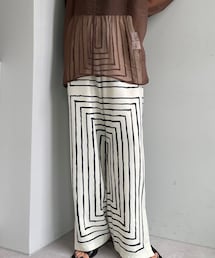 CIAOPANIC | トレンド楽チン、スクエアーパネル柄PT(その他パンツ)