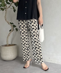 prose verse | レトロ幾何学柄プリーツパンツ(その他パンツ)