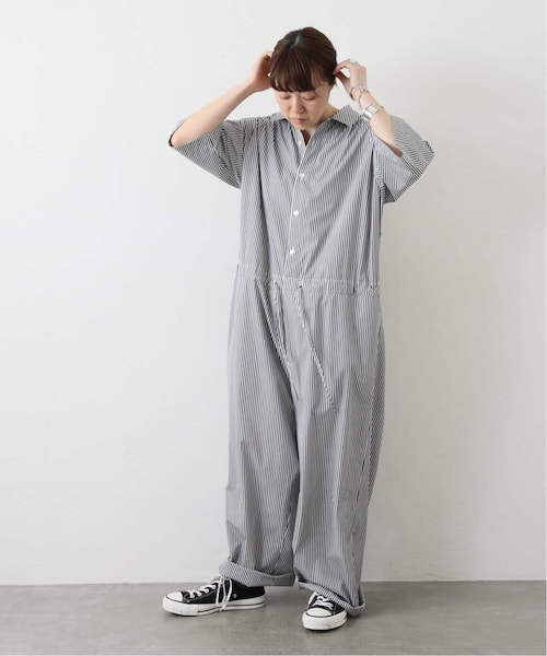 journal standard luxe ストライプオールインワン JOURNAL STANDARD LUXE（ジャーナルスタンダード ラックス）の「《予約