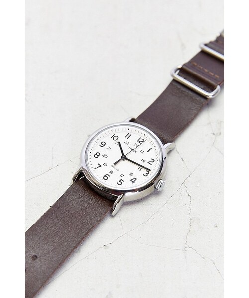 TIMEX(タイメックス)の「Timex Leather Weekender Watch(アナログ腕時計・メンズ・BROWN・ONE SIZE)」の3枚目の写真