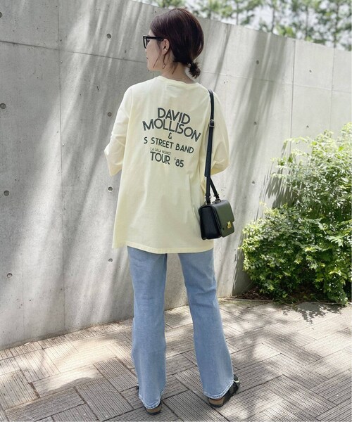 ティッカ×スピックアンドスパン TICCA×Spick and Span 別注DAVID MOLLISONスクエアT ホワイト Spick & Span（スピックアンドスパン）の「≪予約≫【TICCA