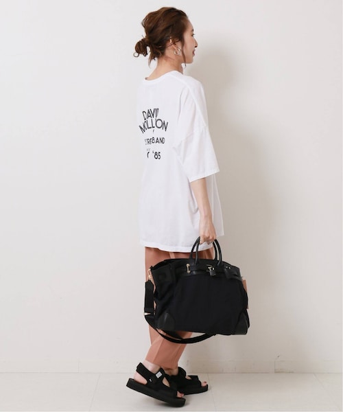 ティッカ×スピックアンドスパン TICCA×Spick and Span 別注DAVID MOLLISONスクエアT ホワイト Spick & Span（スピックアンドスパン）の「≪予約≫【TICCA
