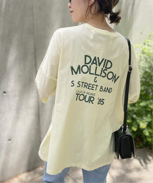 ティッカ×スピックアンドスパン TICCA×Spick and Span 別注DAVID MOLLISONスクエアT ホワイト Spick & Span（スピックアンドスパン）の「≪予約≫【TICCA