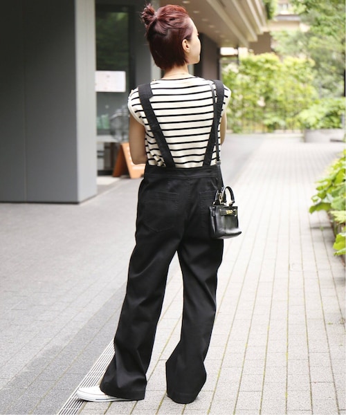 フレームワーク畦ボーダーZIPUPプルオーバースピックアンドスパン