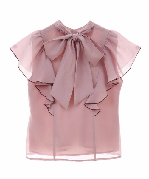 31 Sons de mode（トランテアン　ソン　ドゥ　モード）の「シアーフリル２ＷＡＹブラウス（トップス・レディース・00ブラック/12ライトグレー/32ピンク/52クリーム・36）」の16枚目の写真