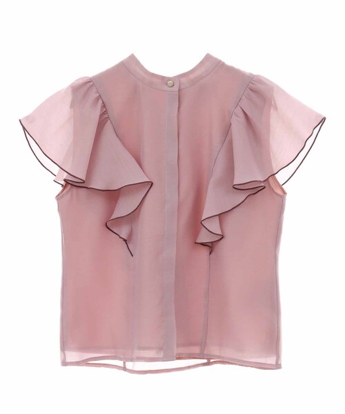 31 Sons de mode（トランテアン　ソン　ドゥ　モード）の「シアーフリル２ＷＡＹブラウス（トップス・レディース・00ブラック/12ライトグレー/32ピンク/52クリーム・36）」の17枚目の写真