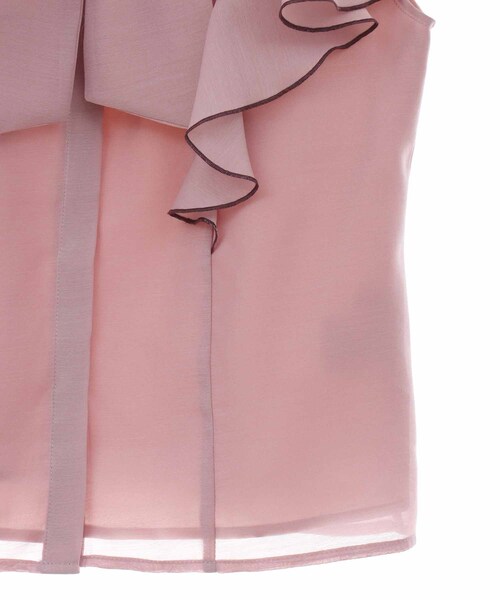 31 Sons de mode（トランテアン　ソン　ドゥ　モード）の「シアーフリル２ＷＡＹブラウス（トップス・レディース・00ブラック/12ライトグレー/32ピンク/52クリーム・36）」の13枚目の写真