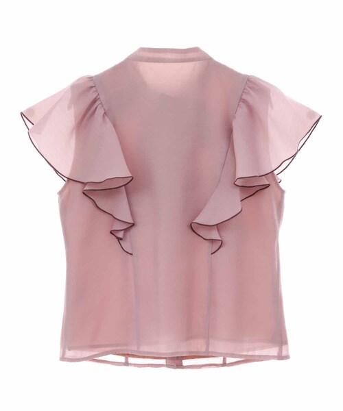 31 Sons de mode（トランテアン　ソン　ドゥ　モード）の「シアーフリル２ＷＡＹブラウス（トップス・レディース・00ブラック/12ライトグレー/32ピンク/52クリーム・36）」の15枚目の写真