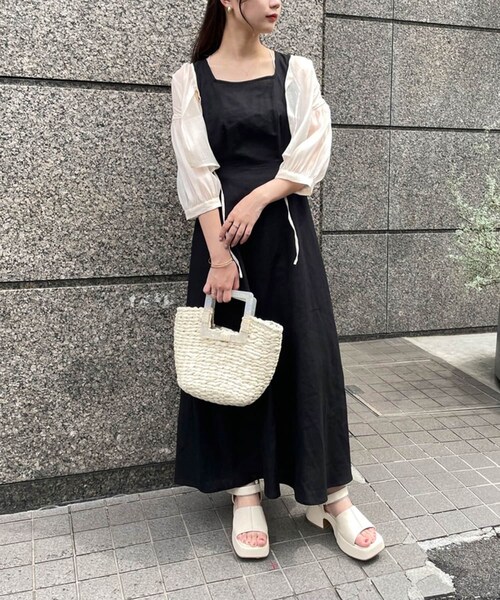 one after another NICE CLAUP(ワンアフターアナザーナイスクラップ)の「マルチwayワンピ(ワンピース・レディース・グリーン/ブラック系その他/ブラック・0)」の1枚目の写真