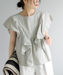 PUAL CE CIN | フリルプルオーバーブラウス(シャツ/ブラウス)