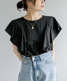 PUAL CE CIN | フリルプルオーバーブラウス(シャツ/ブラウス)