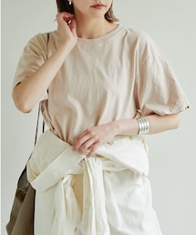 GALLARDAGALANTE（ガリャルダガランテ）の「【PAL Tee】ボタニカルダイワンポイント刺繍Tシャツ（Tシャツ/カットソー）」
