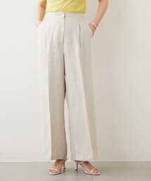 ウィムガゼット　ベージュタック入りチノパン セール】ジュートライクタックパンツ（スラックス）｜Whim