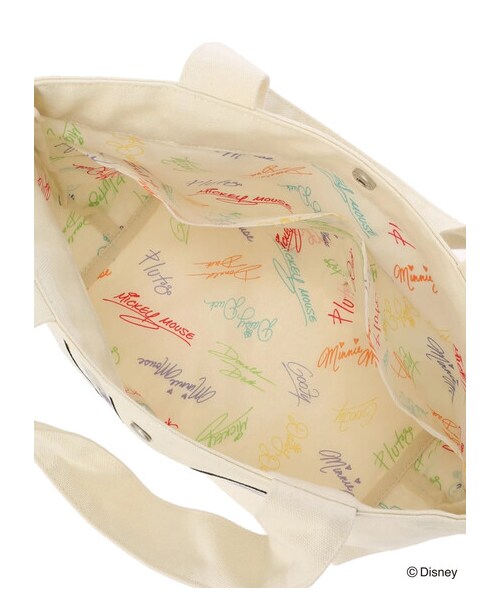 Green Parks(グリーンパークス)の「【予約】Disney/レインボートート(財布/小物・ブラック/ナチュラル・F)」の6枚目の写真