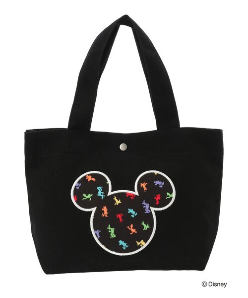 Green Parks(グリーンパークス)の「【予約】Disney/レインボートート(財布/小物・ブラック/ナチュラル・F)」の7枚目の写真