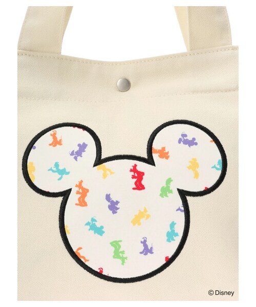 Green Parks(グリーンパークス)の「【予約】Disney/レインボートート(財布/小物・ブラック/ナチュラル・F)」の5枚目の写真