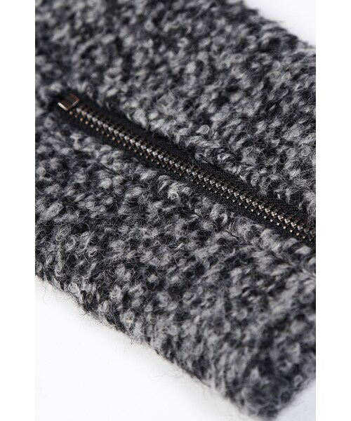 ORENDA（オレンダ）の「就愛耍帥毛圈斜拉鍊騎士外套（ジャケット/アウター・レディース・藍/麻灰・S/M/L/XL）」の16枚目の写真