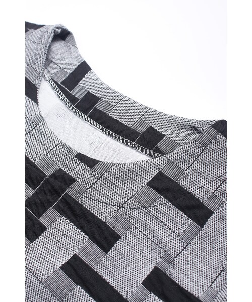 ORENDA(オレンダ)の「不規則十字紋長洋裝(ワンピース/ドレス・レディース・灰黑・F)」の9枚目の写真