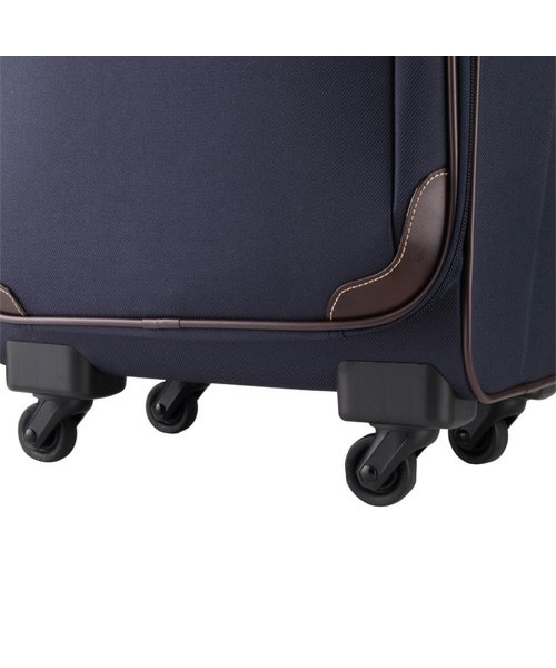 PROGRES（プログレ）の「≪プログレ／Progres≫ アイリッシュ◇機内持込み可　キャスターストッパー付きキャリーケース　51112（キャリーバッグ・ブラック/ネイビー・H46(55)×W33(33)×D22(25) cm）」の5枚目の写真