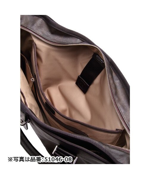 ultima TOKYO（ウルティマトーキョー）の「≪ウルティマ トーキョー／ultima TOKYO≫ロイドⅡ☆仕事帰りのジム通いや出張にもOKビジネストート　51042（ビジネストート・メンズ・ブラック/ネイビー・W56(底部：37cm)×H33×D16 cm）」の5枚目の写真