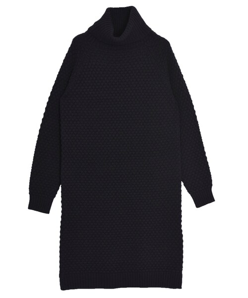 EMODA(エモダ)の「ボリュームH/N knit OP(ワンピース/ドレス・レディース・グレー/ブラック/キャメル・F)」の1枚目の写真