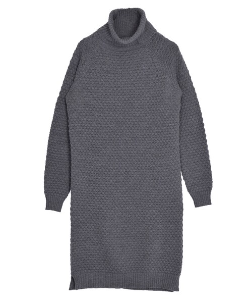 EMODA(エモダ)の「ボリュームH/N knit OP(ワンピース/ドレス・レディース・グレー/ブラック/キャメル・F)」の2枚目の写真