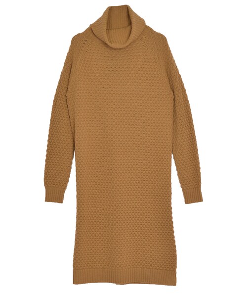 EMODA(エモダ)の「ボリュームH/N knit OP(ワンピース/ドレス・レディース・グレー/ブラック/キャメル・F)」の3枚目の写真