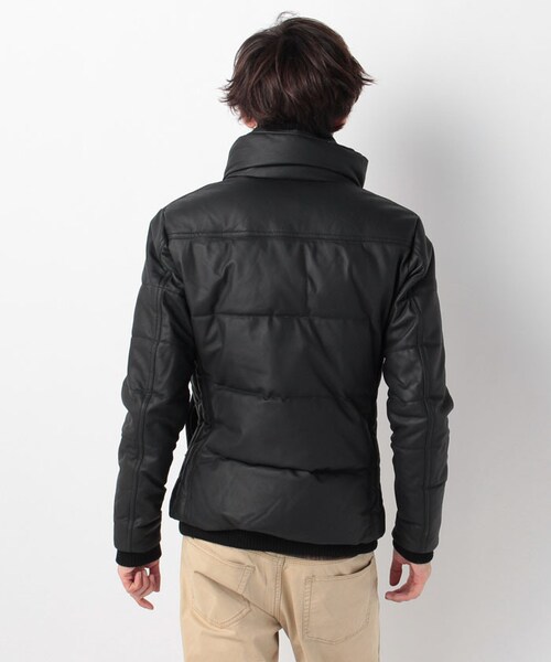 MORGAN HOMME（モルガンオム）の「レザーレイヤードダウン（984G47