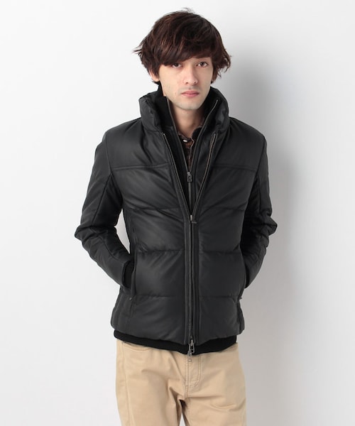 MORGAN HOMME(モルガンオム)の「レザーレイヤードダウン(984G47 MORGAN HOMME(モルガンオム)の「レザーレイヤードダウン(984G47