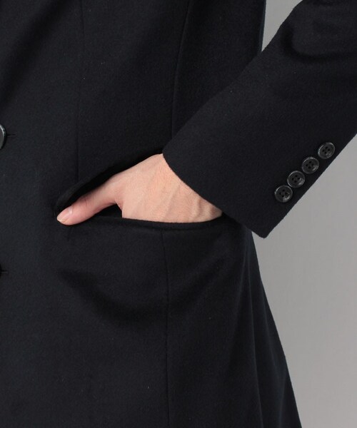 MORGAN HOMME(モルガンオム)の「14カシミアチェスターコート(984K41)(ジャケット/アウター・メンズ・ネイビー/グレー・M/L)」の6枚目の写真