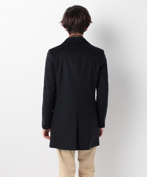 MORGAN HOMME(モルガンオム)の「14カシミアチェスターコート(984K41)(ジャケット/アウター・メンズ・ネイビー/グレー・M/L)」の4枚目の写真