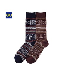 GU | （GU）ブーツソックス（ノルディック・２足組）(レッグウェア)